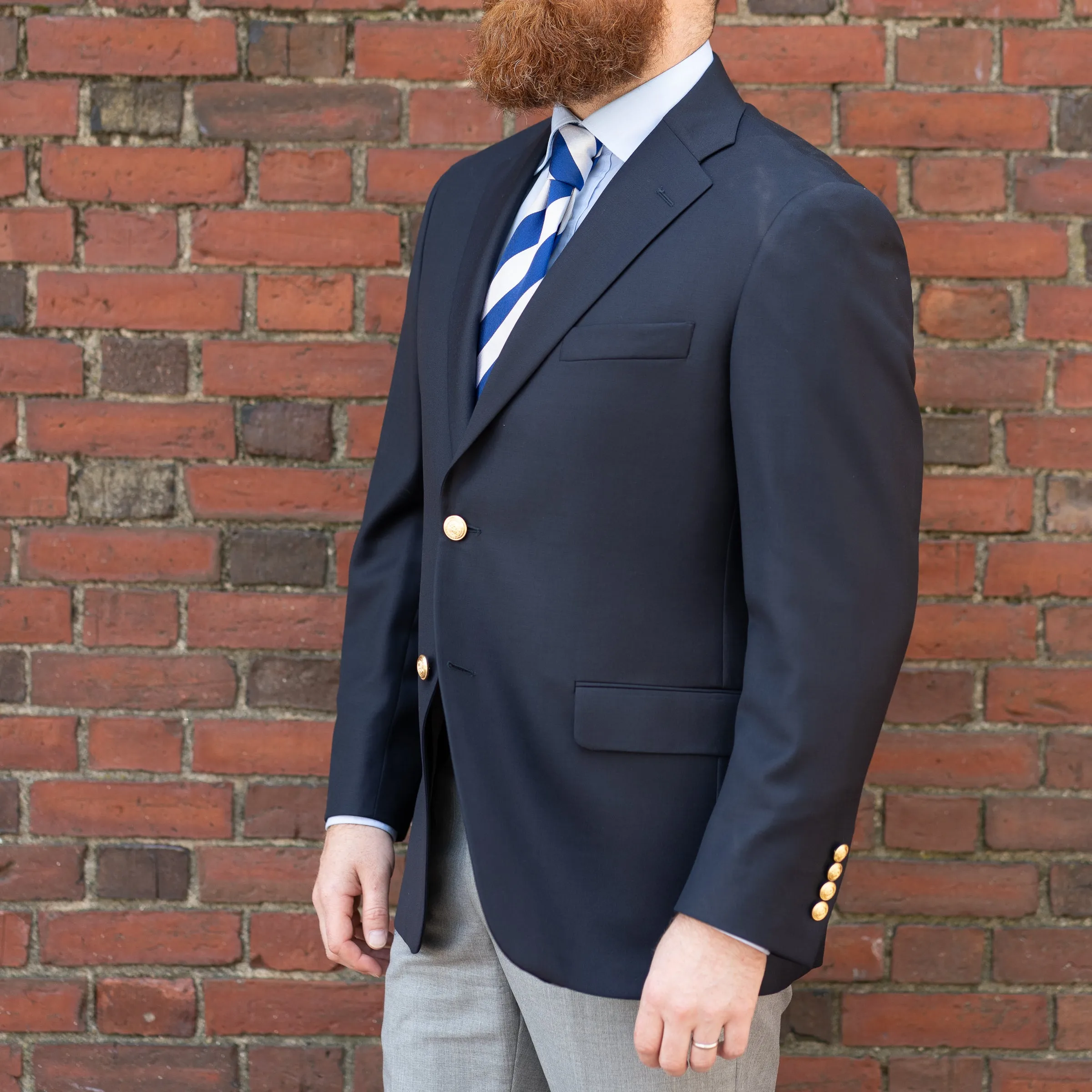 Navy Blue Andover Blazer sold by The Andover Shop product image thumbnail 3