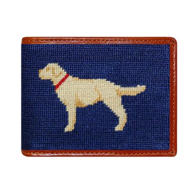 Yellow Lab Needlepoint Bi-Fold Wallet sold by The Andover Shop