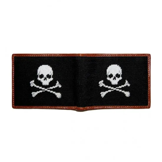 Jolly Roger Needlepoint Bi-Fold Wallet sold by The Andover Shop product image thumbnail 2