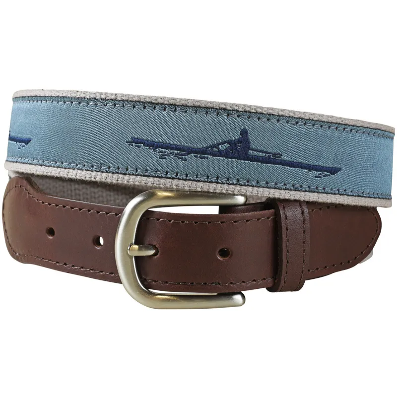 Rower Leather Tab Belt sold by The Andover Shop