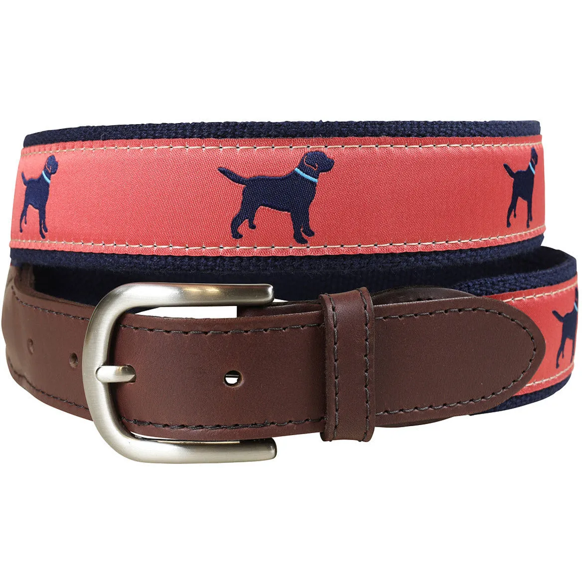 Labrador Retriever Leather Tab Belt sold by The Andover Shop