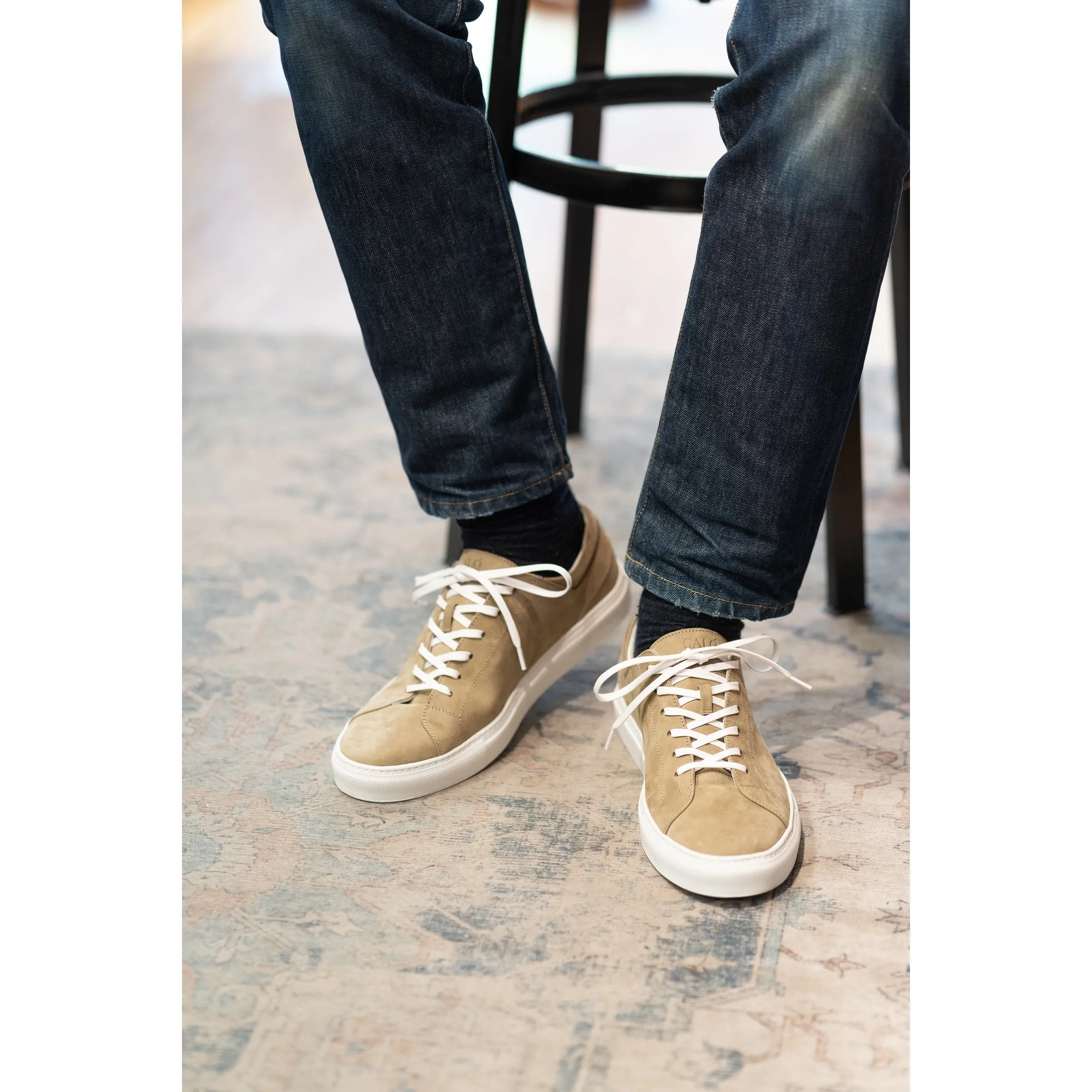 Vulcano Nubuck Leather Sneaker sold by The Andover Shop product image thumbnail 3