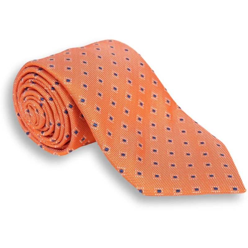 Basket Weave Abstract Diamond Silk Woven Tie sold by The Andover Shop