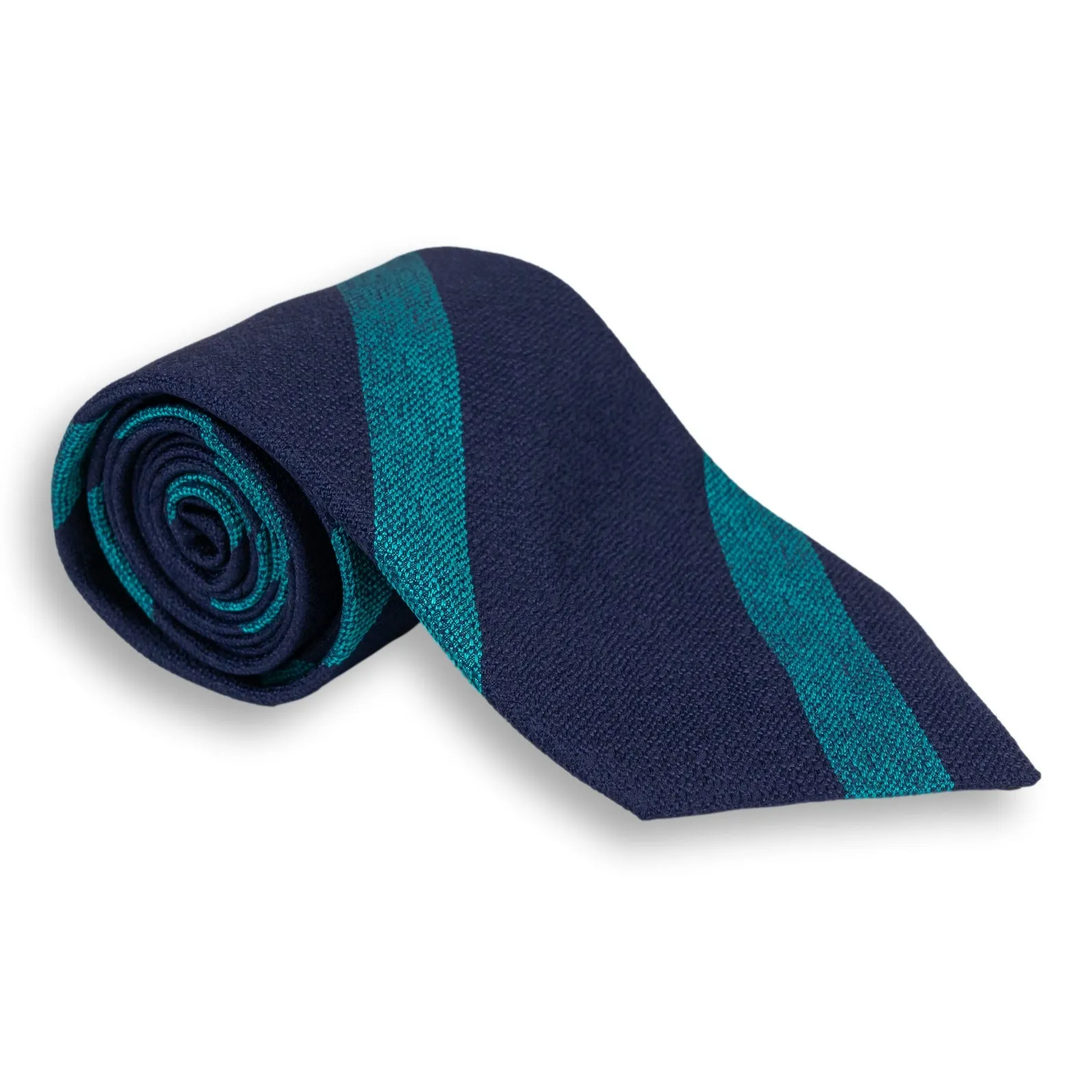 Basket Weave Stripe Silk Woven Tie sold by The Andover Shop product image thumbnail 2