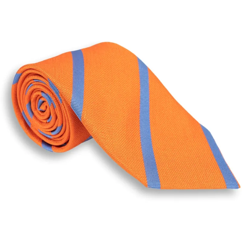 Basket Weave Repp Stripe Silk Woven Tie sold by The Andover Shop