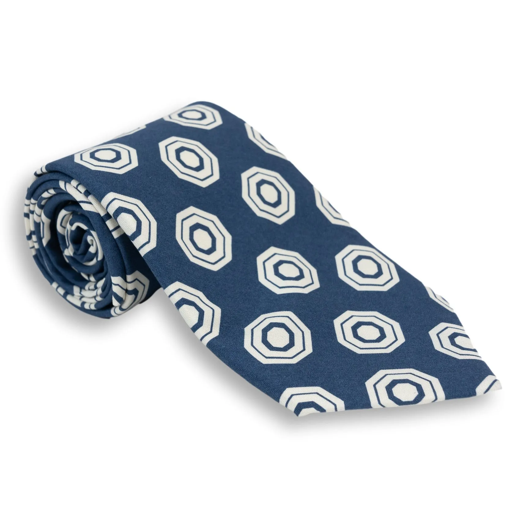 Abstract Octagon Silk Print Tie sold by The Andover Shop