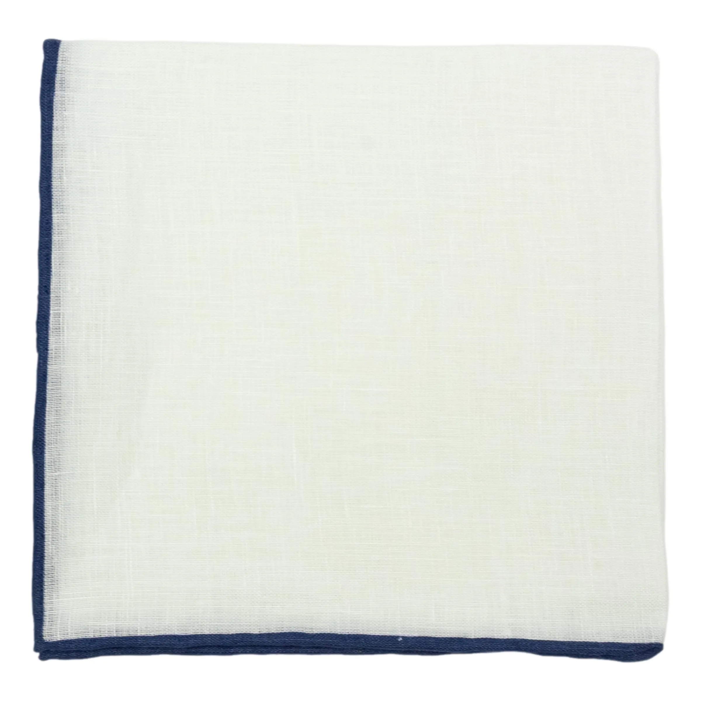 Bordered Solid Linen Pocket Square sold by The Andover Shop product image thumbnail 5