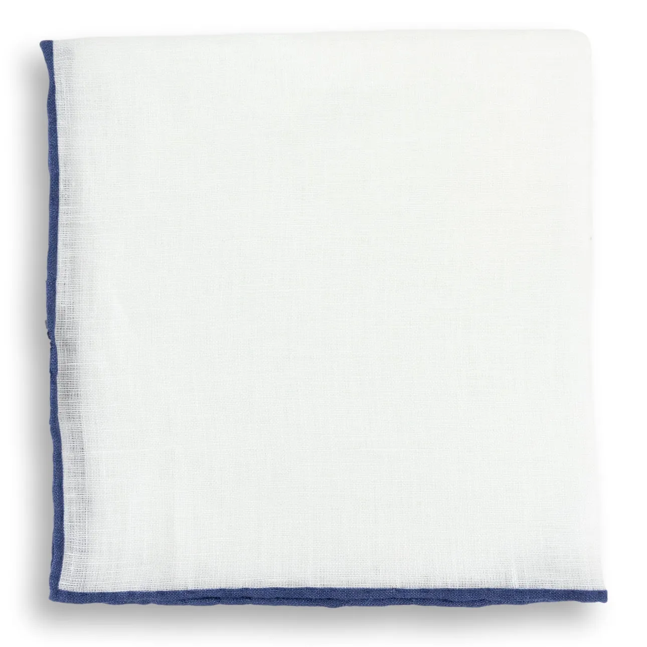 Bordered Solid Linen Pocket Square sold by The Andover Shop product image thumbnail 4