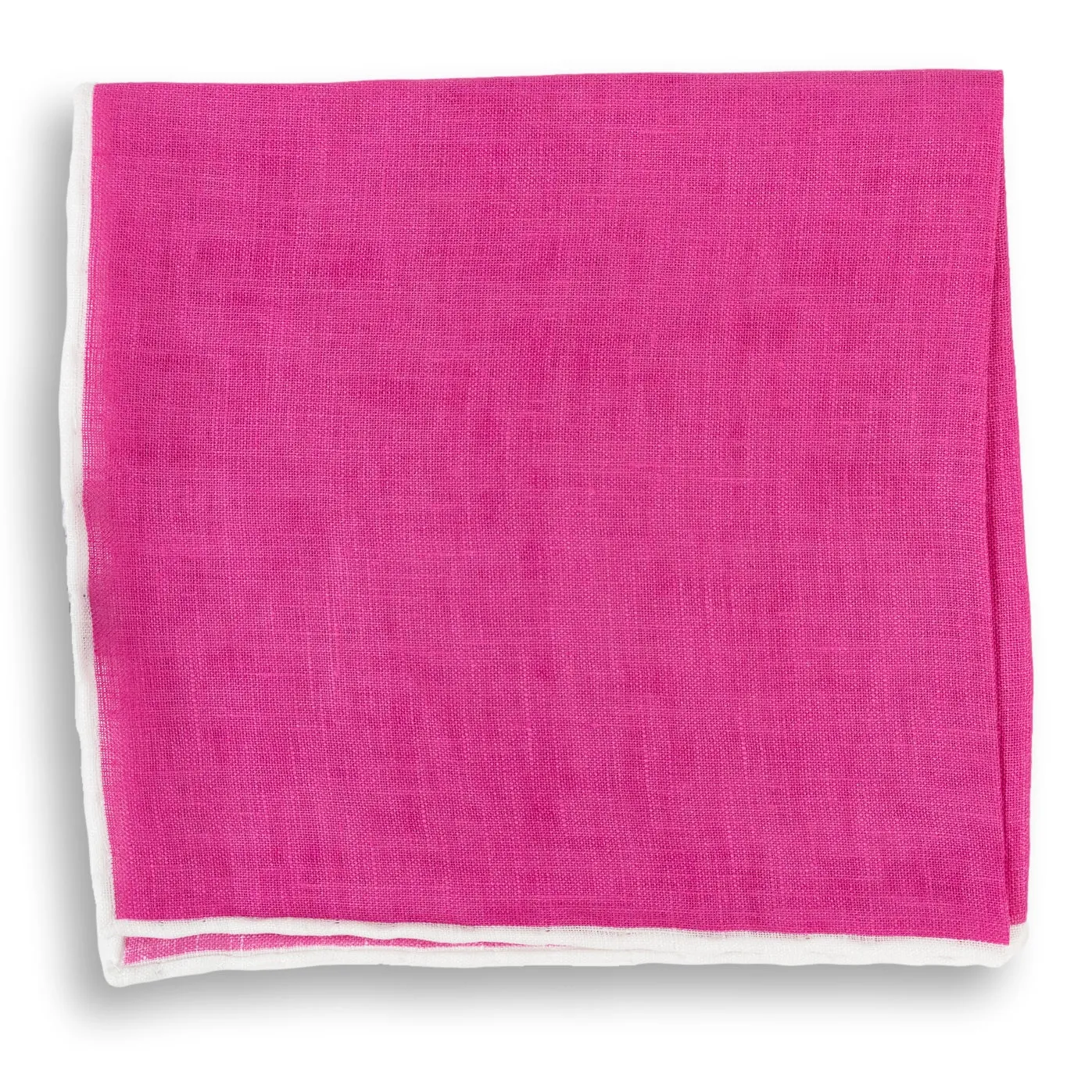 Bordered Solid Linen Pocket Square sold by The Andover Shop product image thumbnail 2