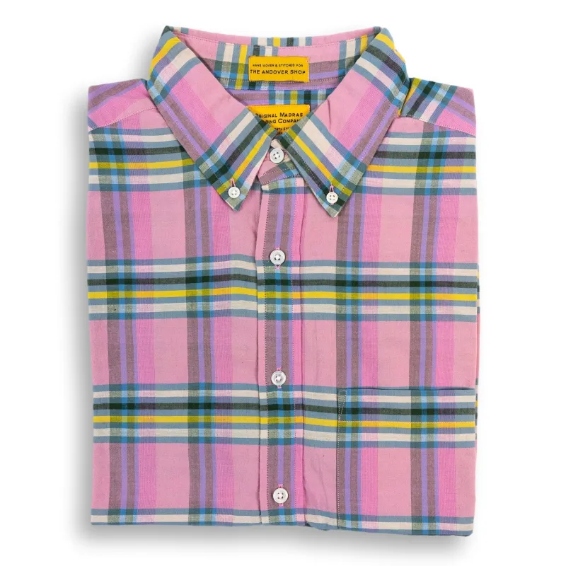 Watch Hill Button Down Madras Short Sleeve Sport Shirt sold by The Andover Shop