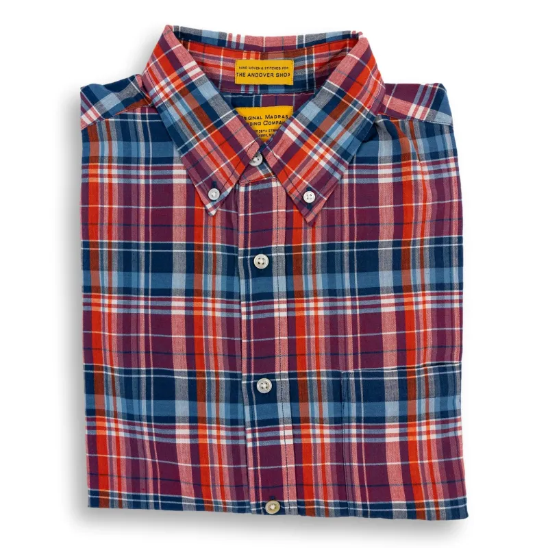 Narraganset Plaid Button Down Madras Sport Shirt sold by The Andover Shop