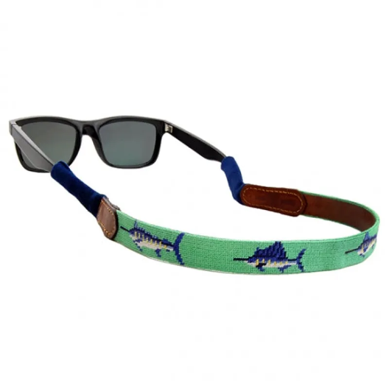 Billfish Needlepoint Sunglass Straps sold by The Andover Shop