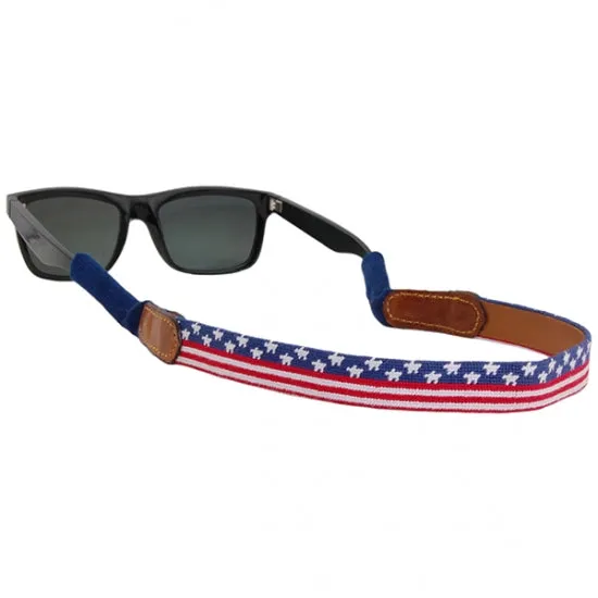 Old Glory Needlepoint Sunglass Straps sold by The Andover Shop