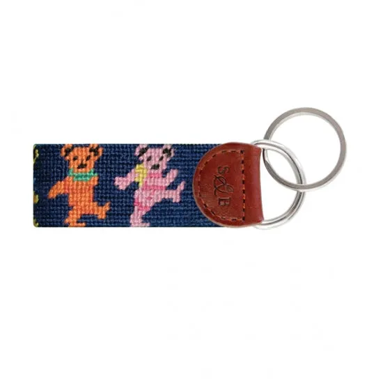 Dancing Bears Needlepoint Key Fob sold by The Andover Shop product image thumbnail 2
