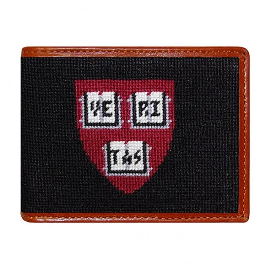 Harvard University Needlepoint Bi-Fold Wallet sold by The Andover Shop