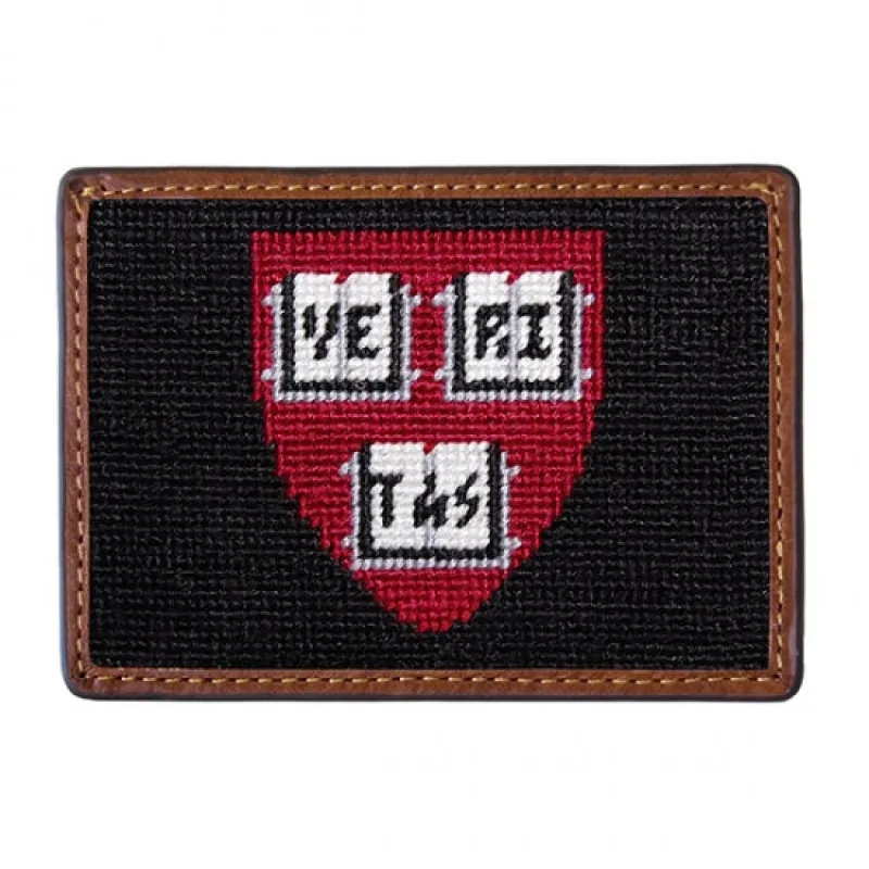 Harvard University Needlepoint Card Wallet sold by The Andover Shop