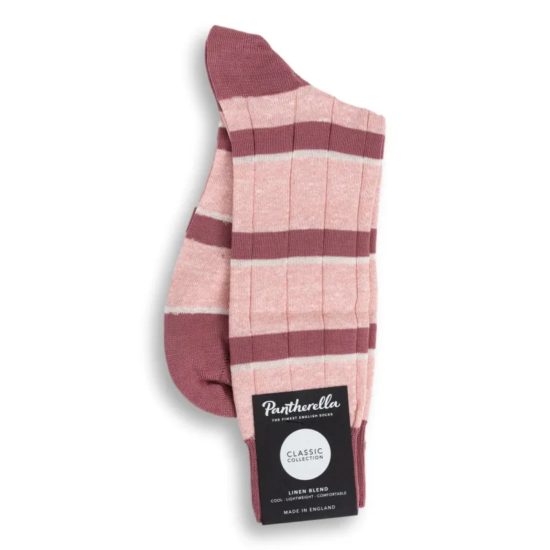 Samarkand Cotton and Linen Blend Mid-Calf Dress Sock sold by The Andover Shop