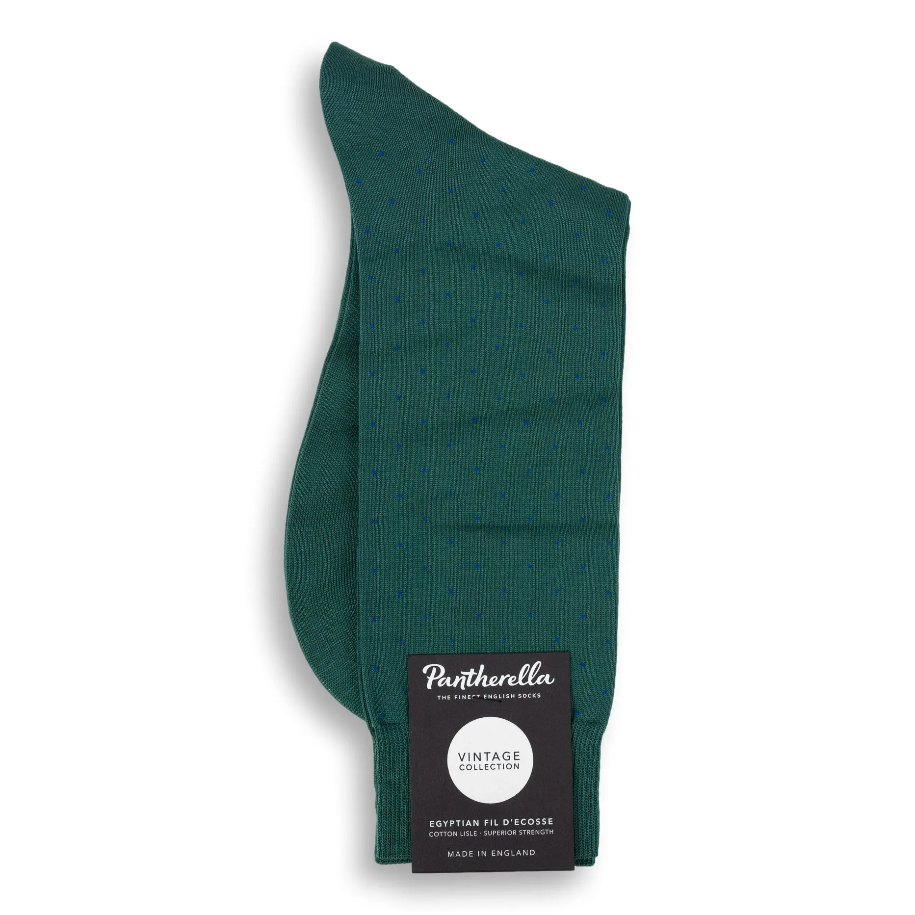 Gadsbury Pin Dot Cotton Mid-Calf Dress Sock sold by The Andover Shop product image thumbnail 3