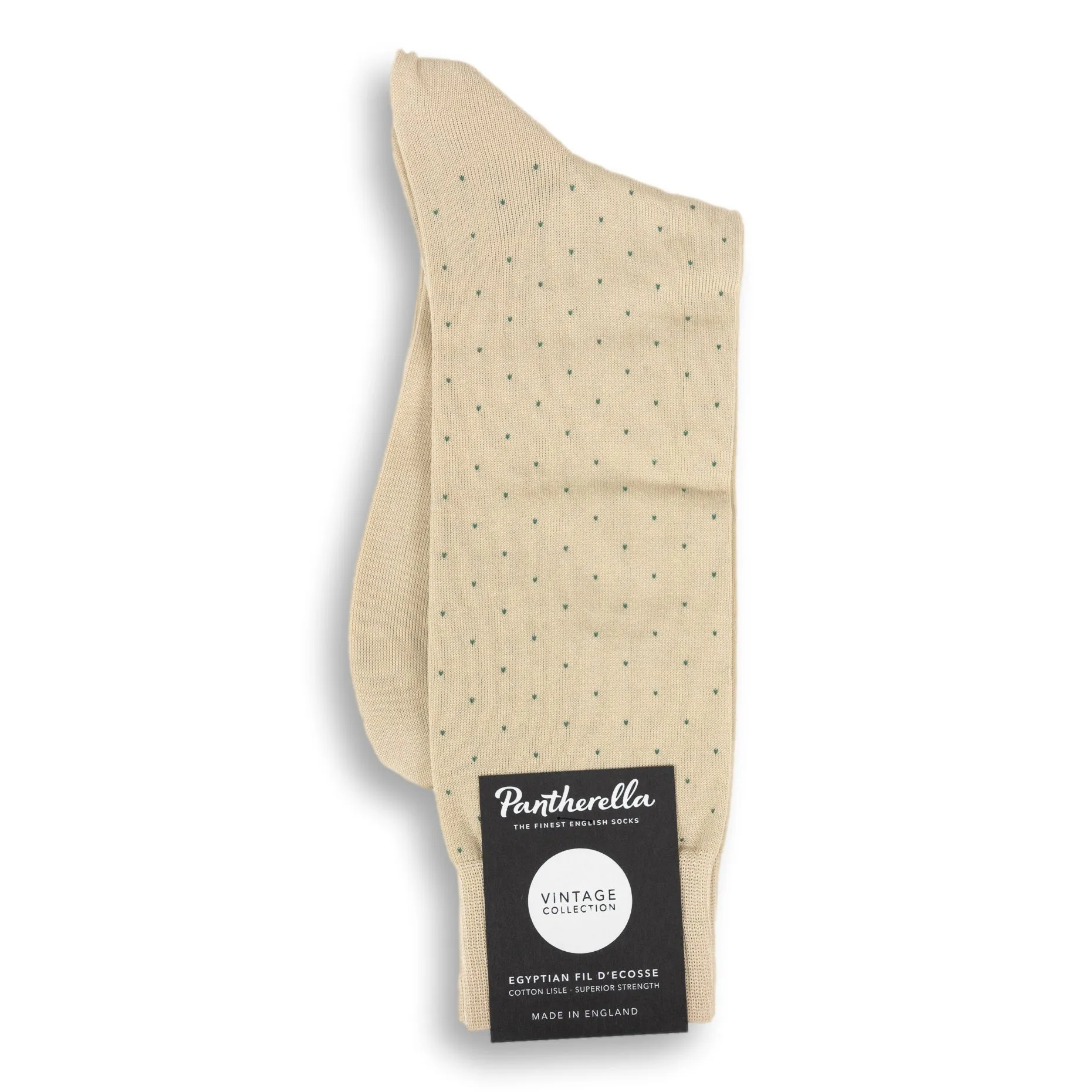 Gadsbury Pin Dot Cotton Mid-Calf Dress Sock sold by The Andover Shop product image thumbnail 4