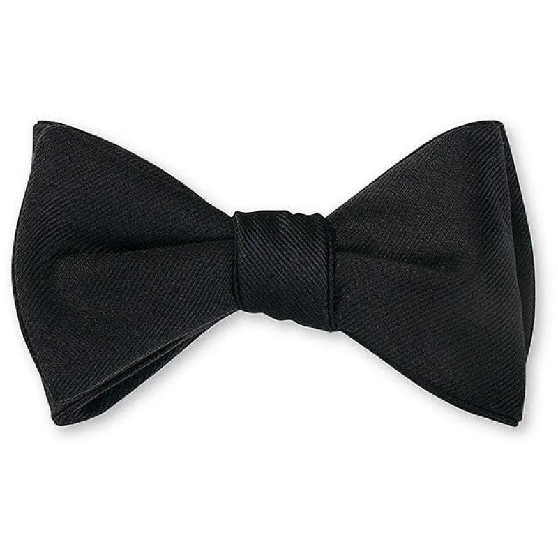 Silk Grosgrain Black Formal Bowtie sold by The Andover Shop