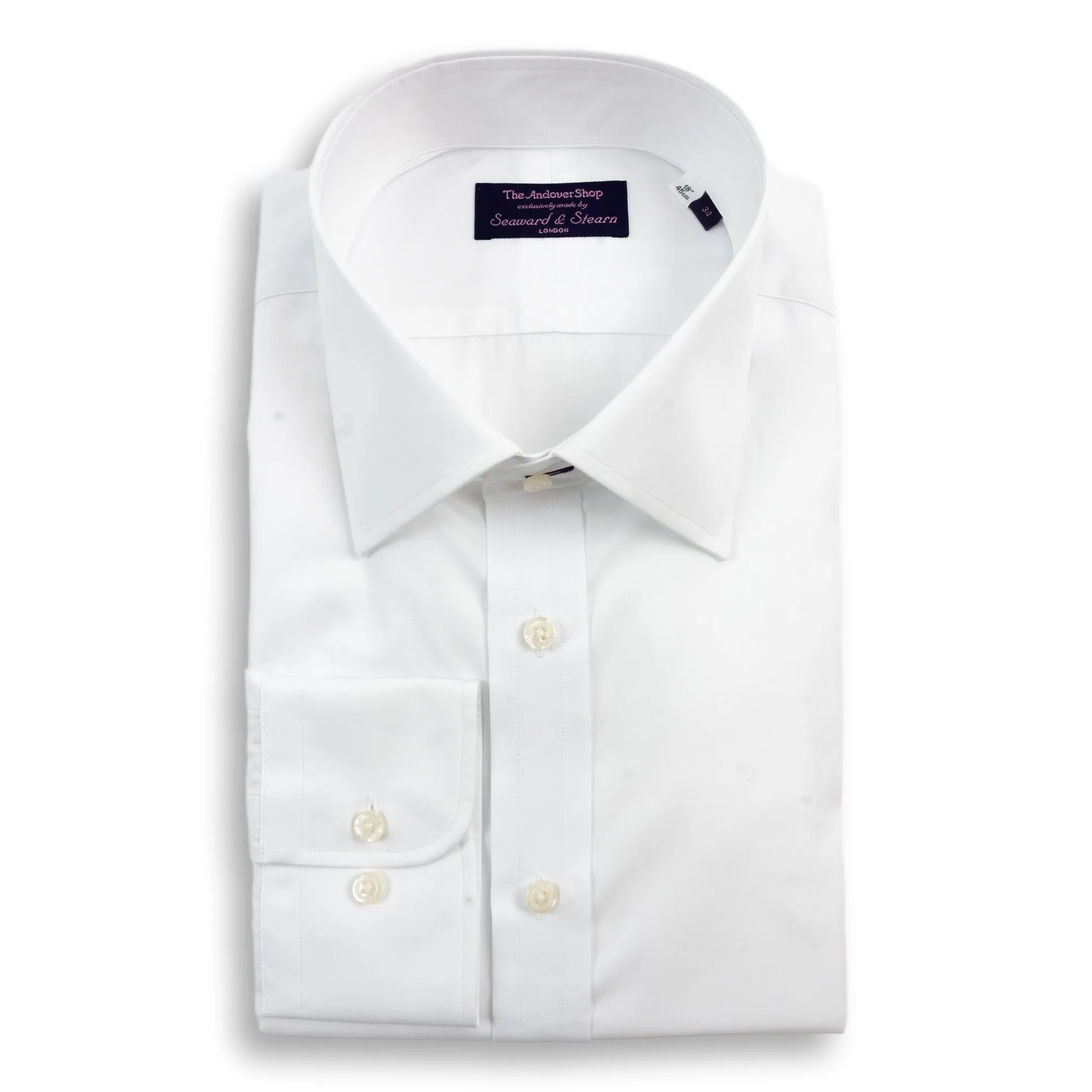 White Spread Collar Dress Shirt sold by The Andover Shop