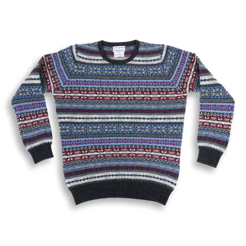 Ladies Lambswool Fairisle Crewneck Sweater sold by The Andover Shop