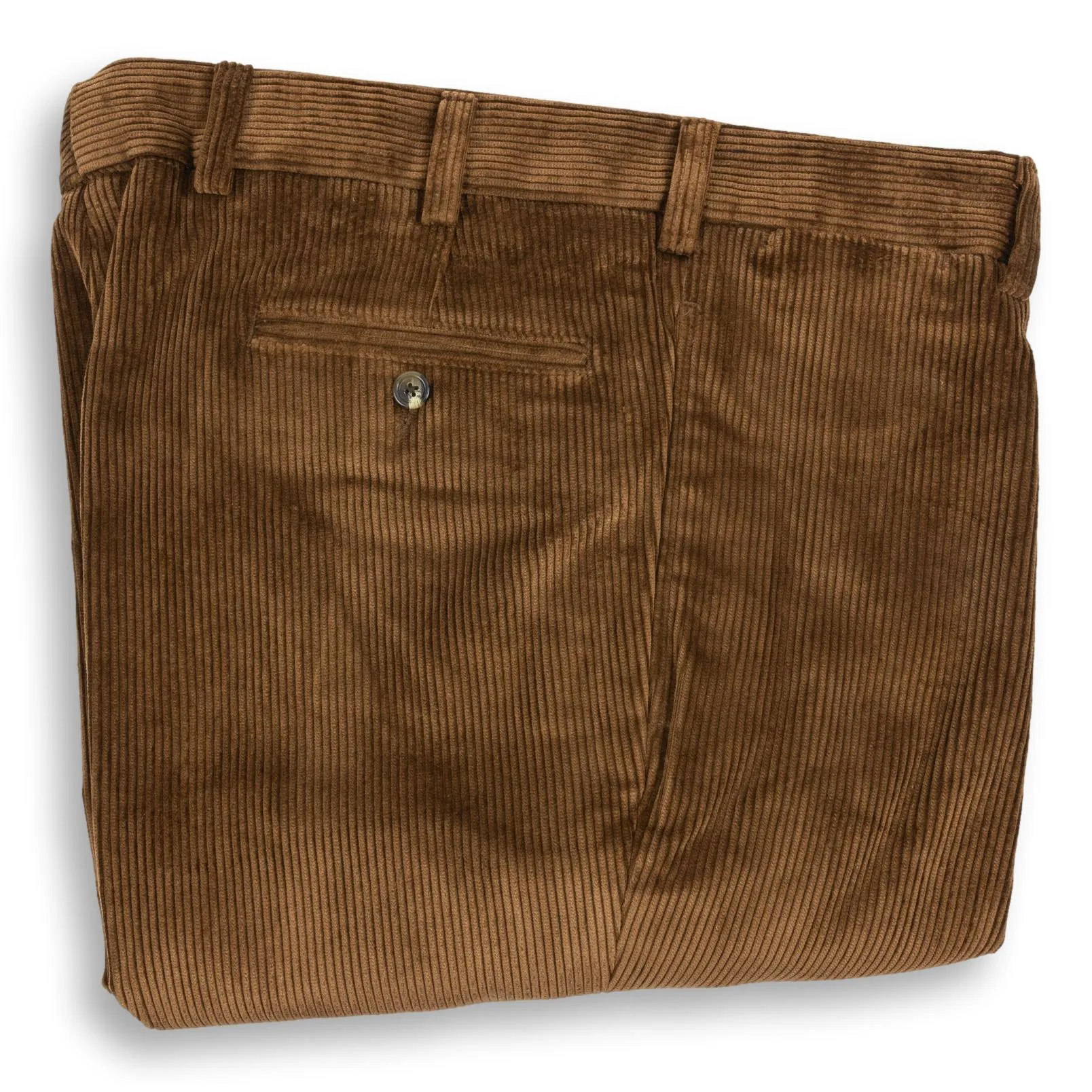 Plain Front Corduroy Trousers sold by The Andover Shop product image thumbnail 3