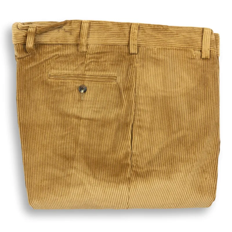Plain Front Corduroy Trousers sold by The Andover Shop