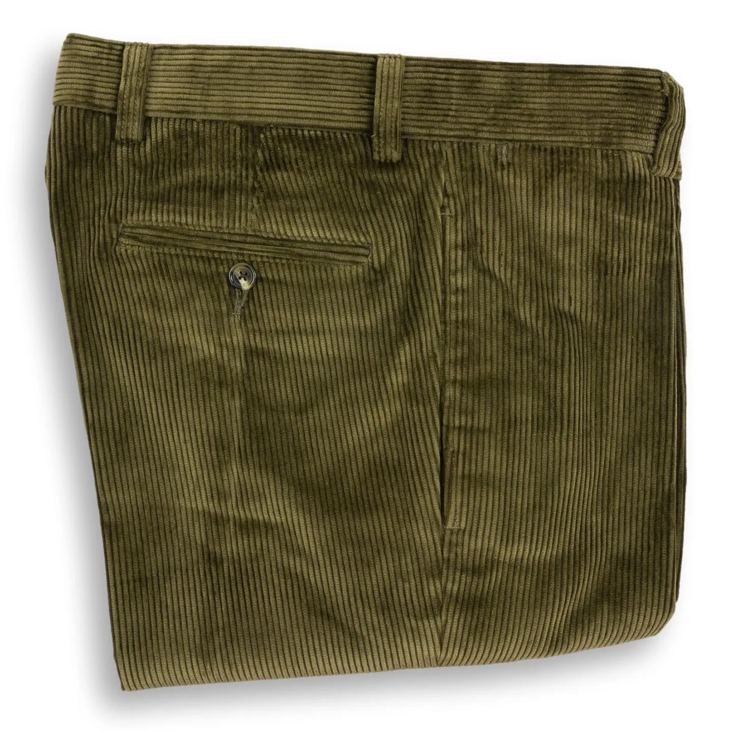 Plain Front Corduroy Trousers sold by The Andover Shop product image thumbnail 2