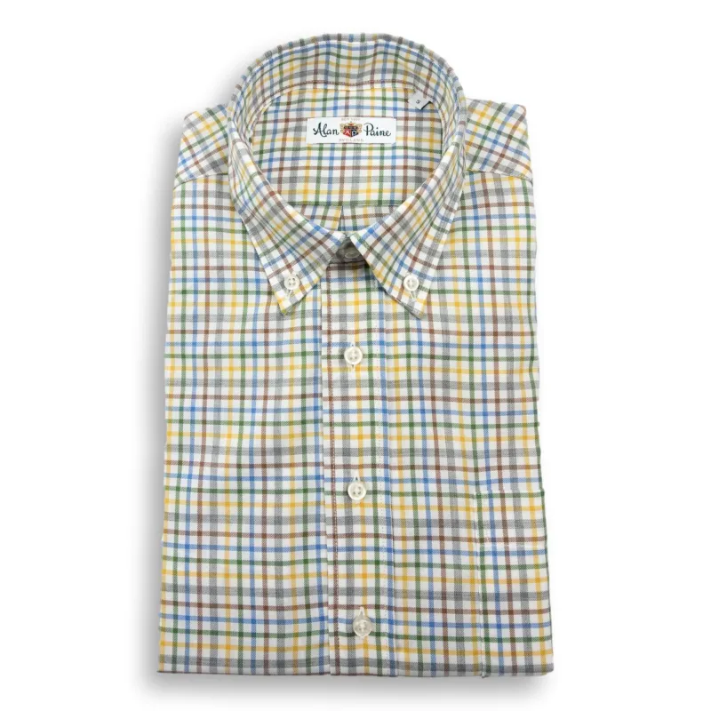 Yellow, Green, and Blue Tattersall Sport Shirt sold by The Andover Shop