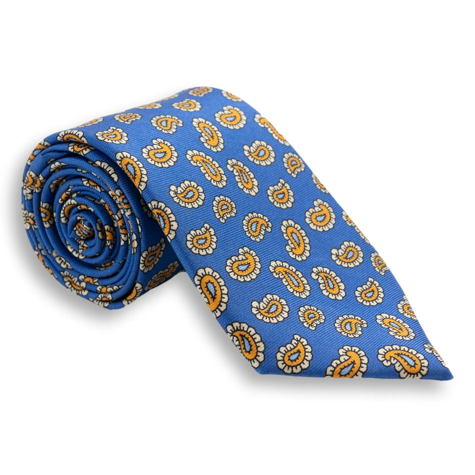 Medium Paisley Motif Silk Tie sold by The Andover Shop product image thumbnail 2