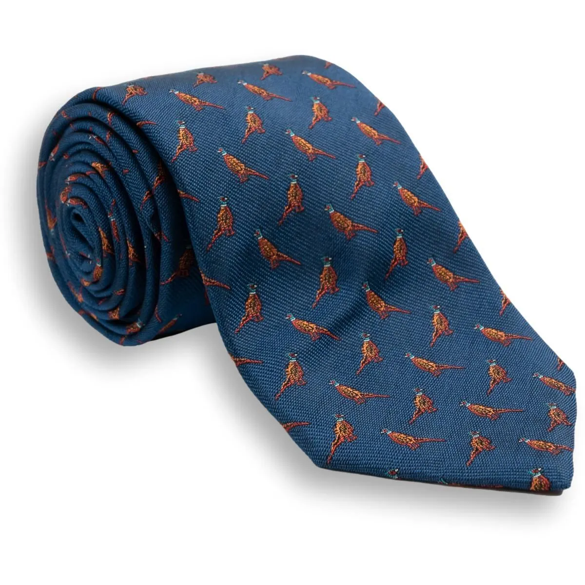 Pheasant Silk Tie sold by The Andover Shop product image thumbnail 2