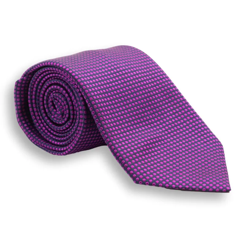 Dot Pattern Silk Woven Tie sold by The Andover Shop