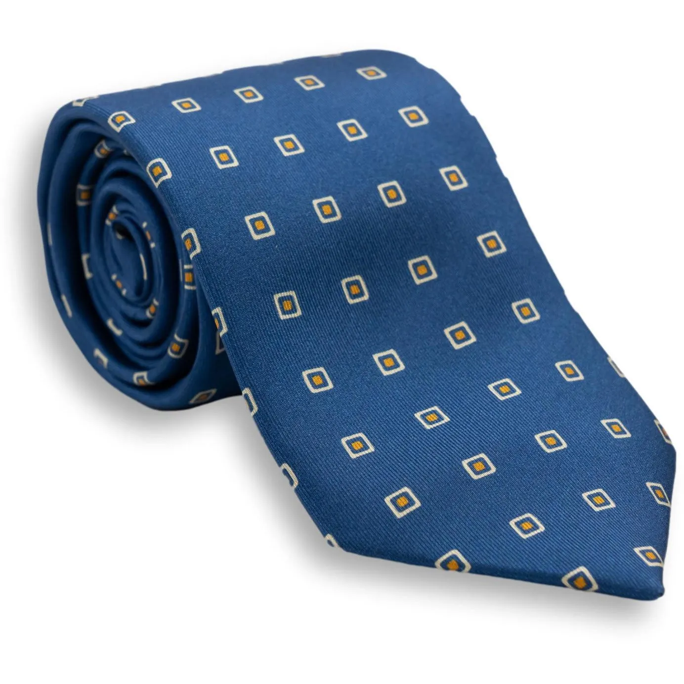 Square Motif Silk Print Tie sold by The Andover Shop product image thumbnail 4