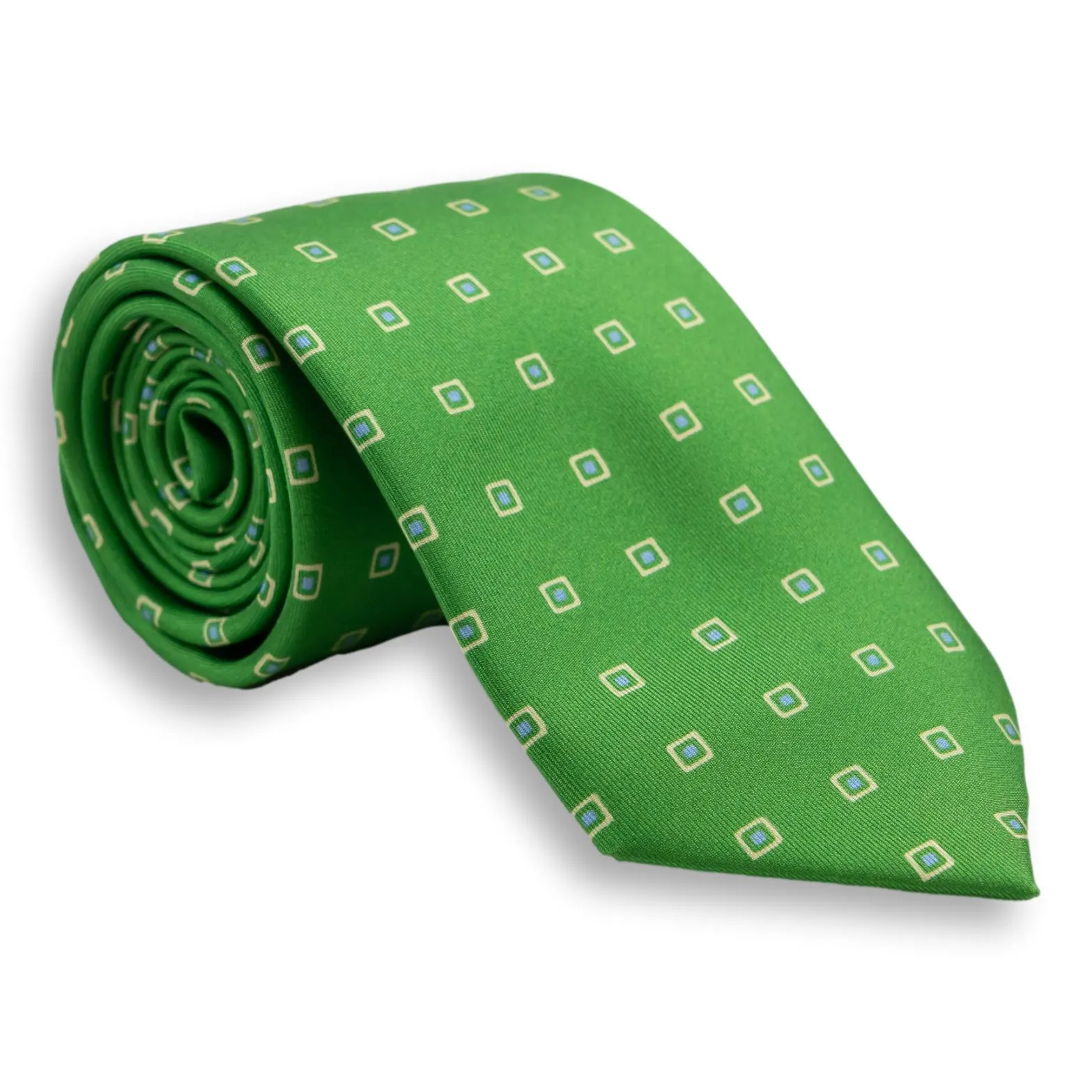 Square Motif Silk Print Tie sold by The Andover Shop product image thumbnail 3