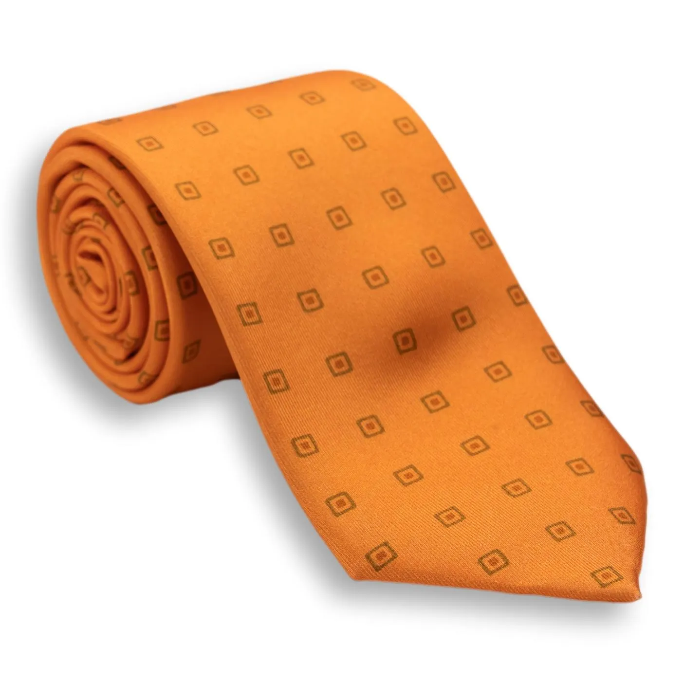 Square Motif Silk Print Tie sold by The Andover Shop