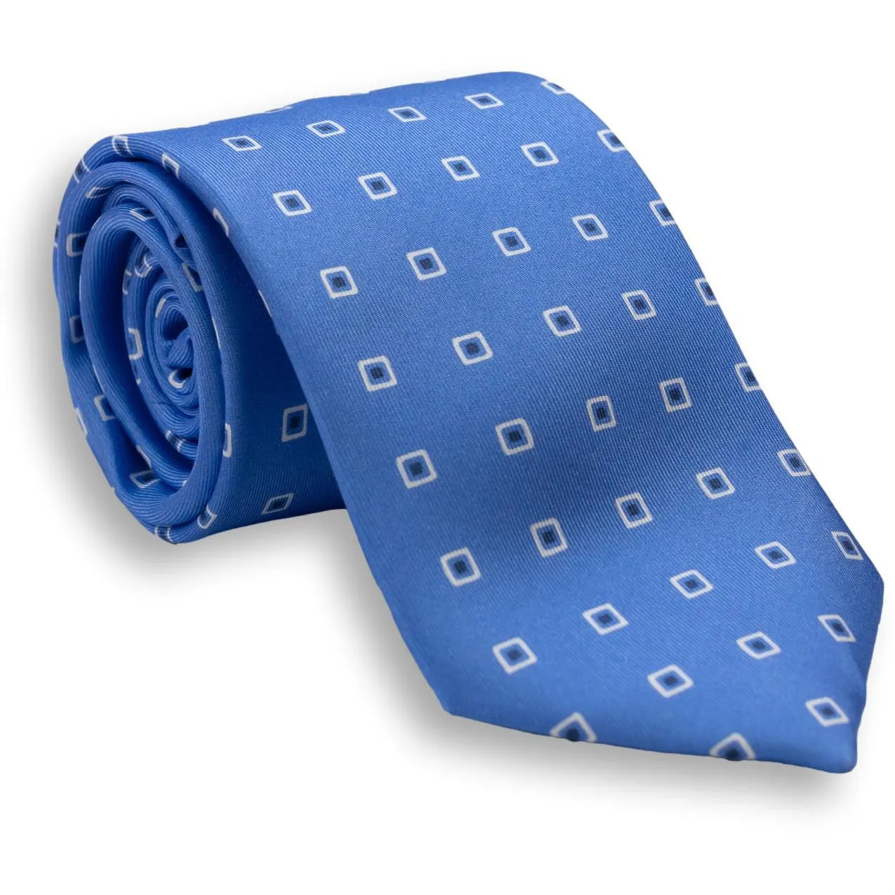 Square Motif Silk Print Tie sold by The Andover Shop product image thumbnail 2