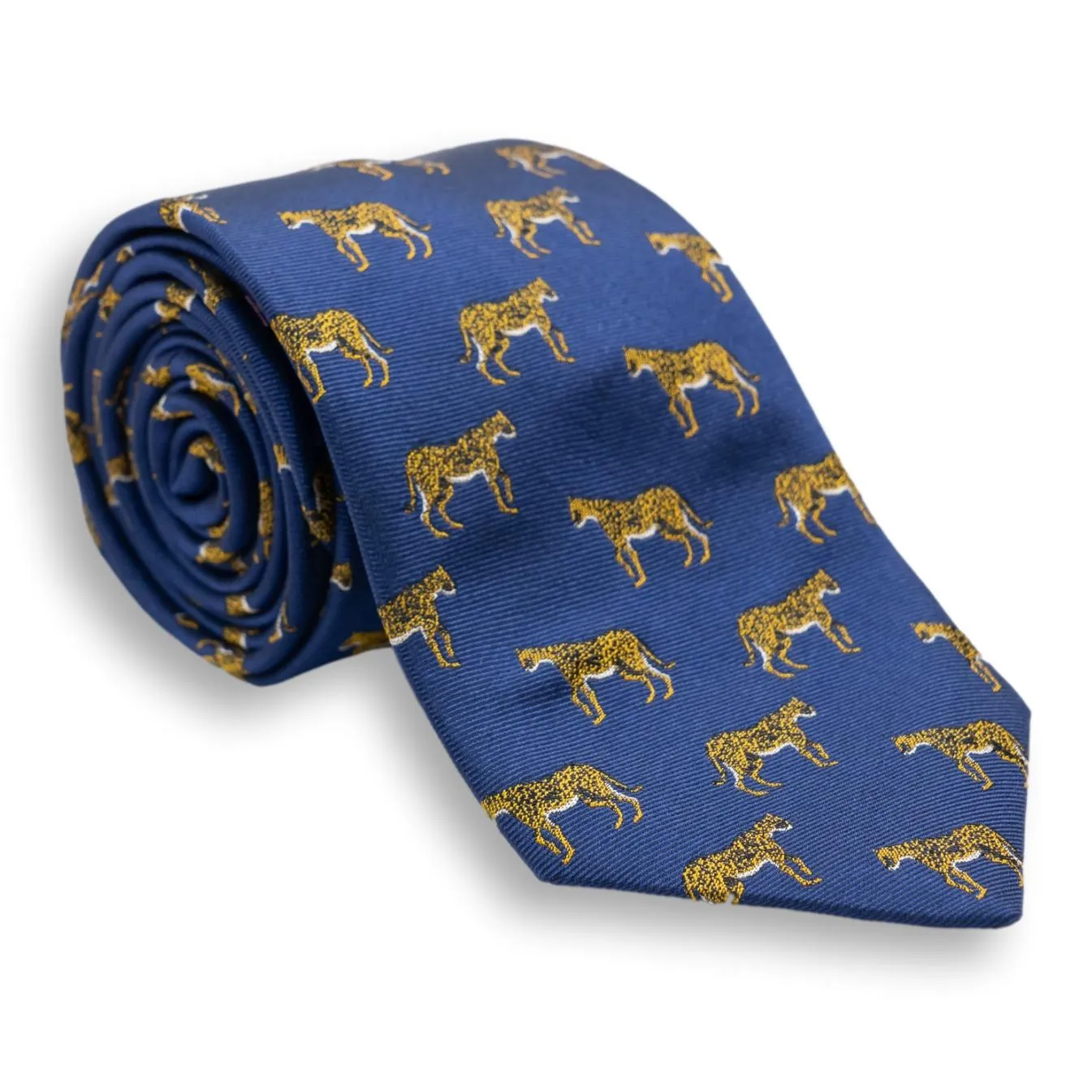 Cheetah Silk Woven Tie sold by The Andover Shop