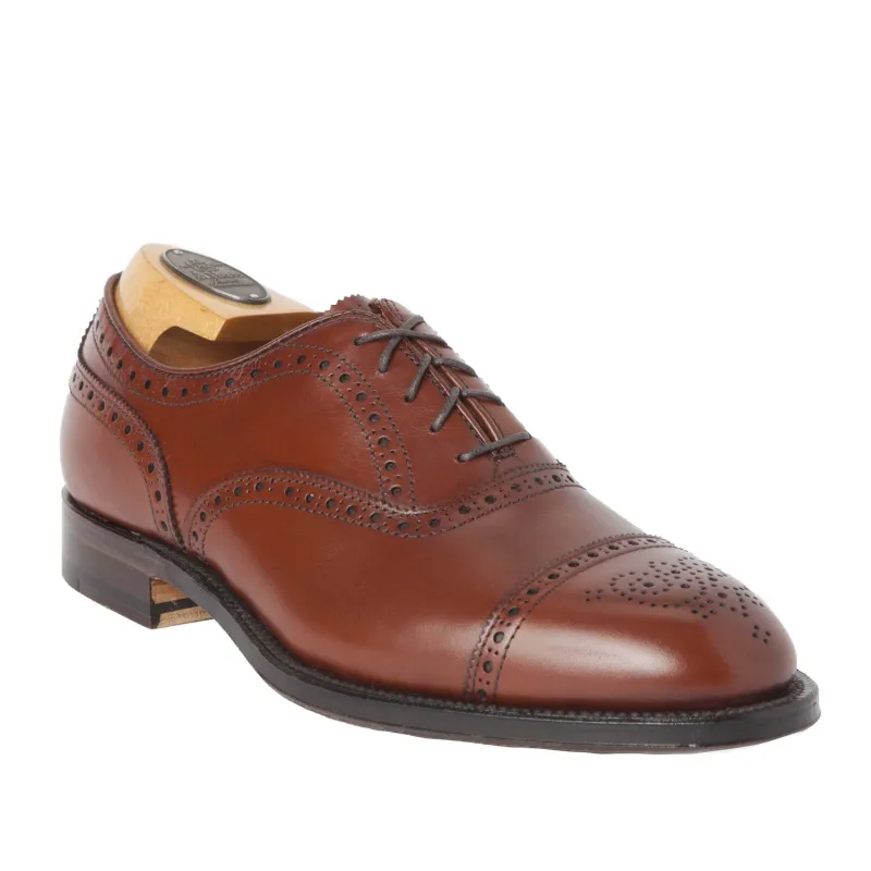 Burnished Tan Medallion Cap Toe Bal #911 made by The Andover Shop