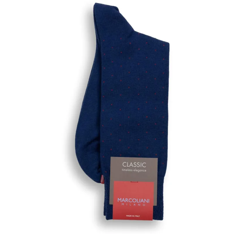 Extrafine Merino Wool Pin Dot Mid-Calf Dress Socks sold by The Andover Shop