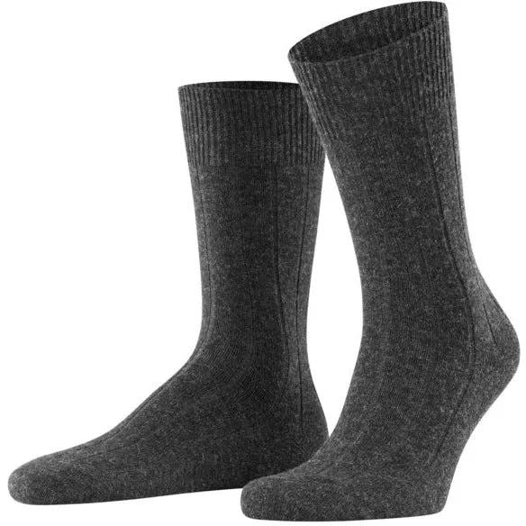 Lhasa Cashmere Blend Mid-Calf Ribbed Dress Sock sold by The Andover Shop