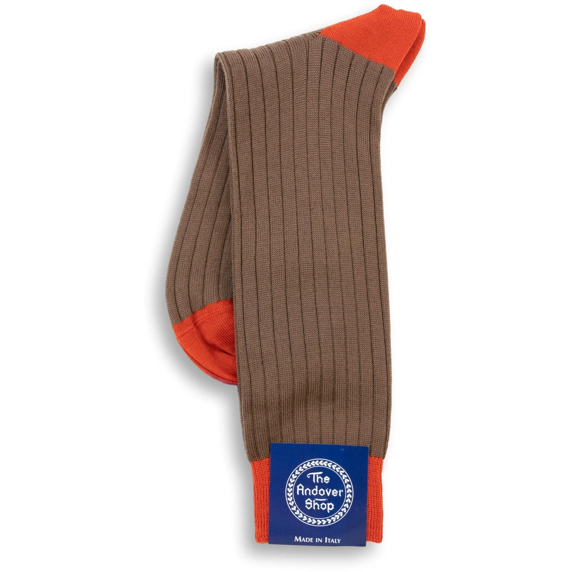 Mid-Calf Alternating Toe and Heel Wool Dress Sock sold by The Andover Shop product image thumbnail 3