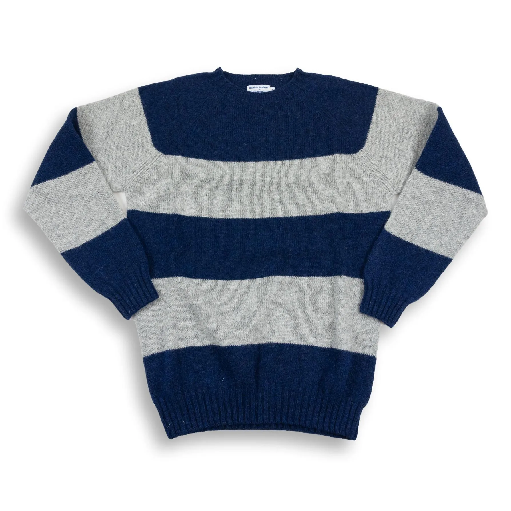 Block Stripe Shetland Wool Sweater sold by The Andover Shop product image thumbnail 3
