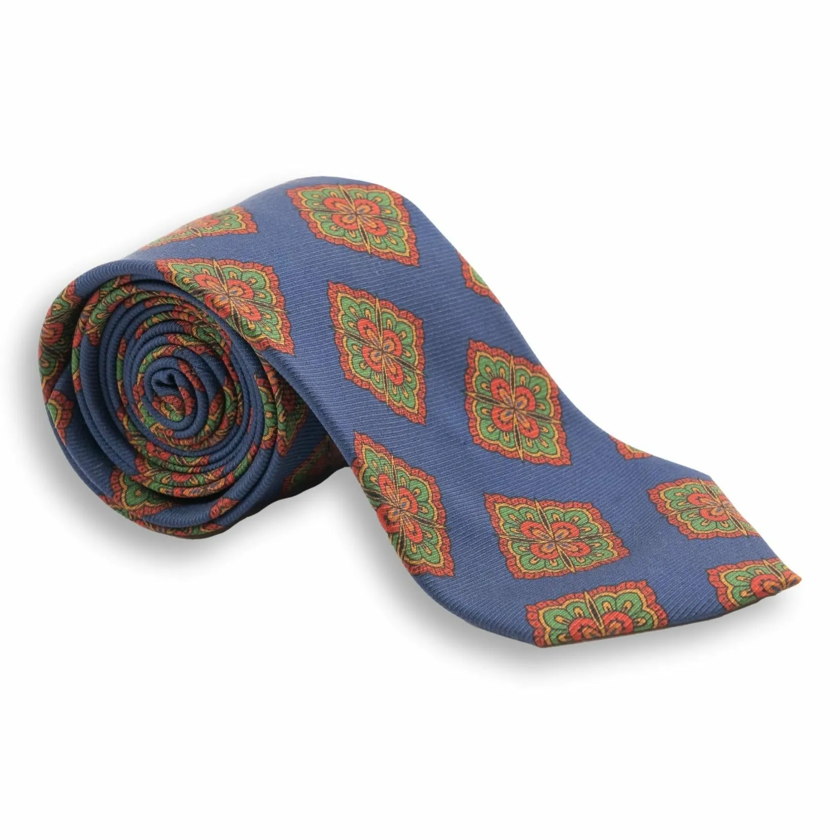 Large Abstract Diamond Medallion Silk Tie sold by The Andover Shop