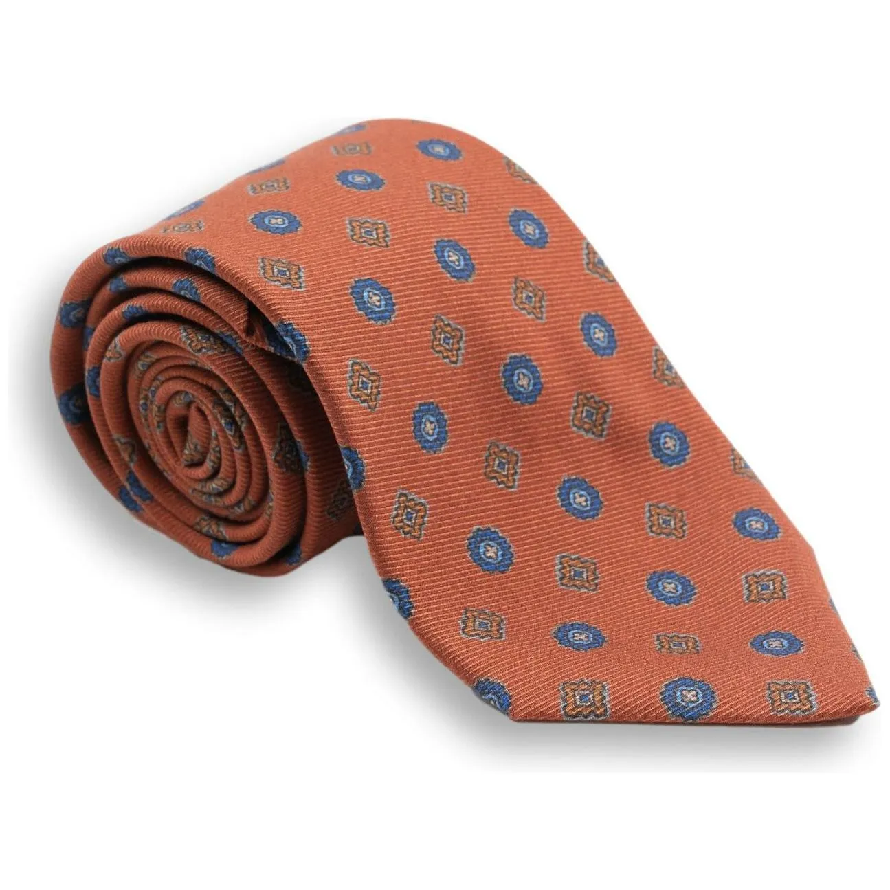 Circle and Diamond Medallion Silk Tie sold by The Andover Shop product image thumbnail 4
