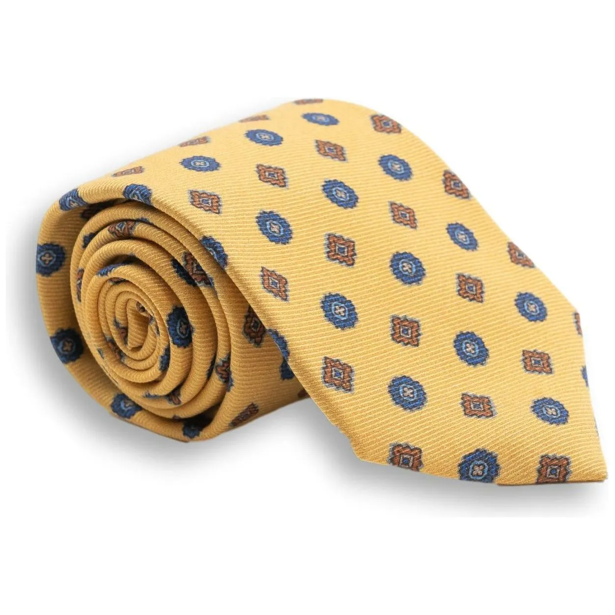 Circle and Diamond Medallion Silk Tie sold by The Andover Shop product image thumbnail 3