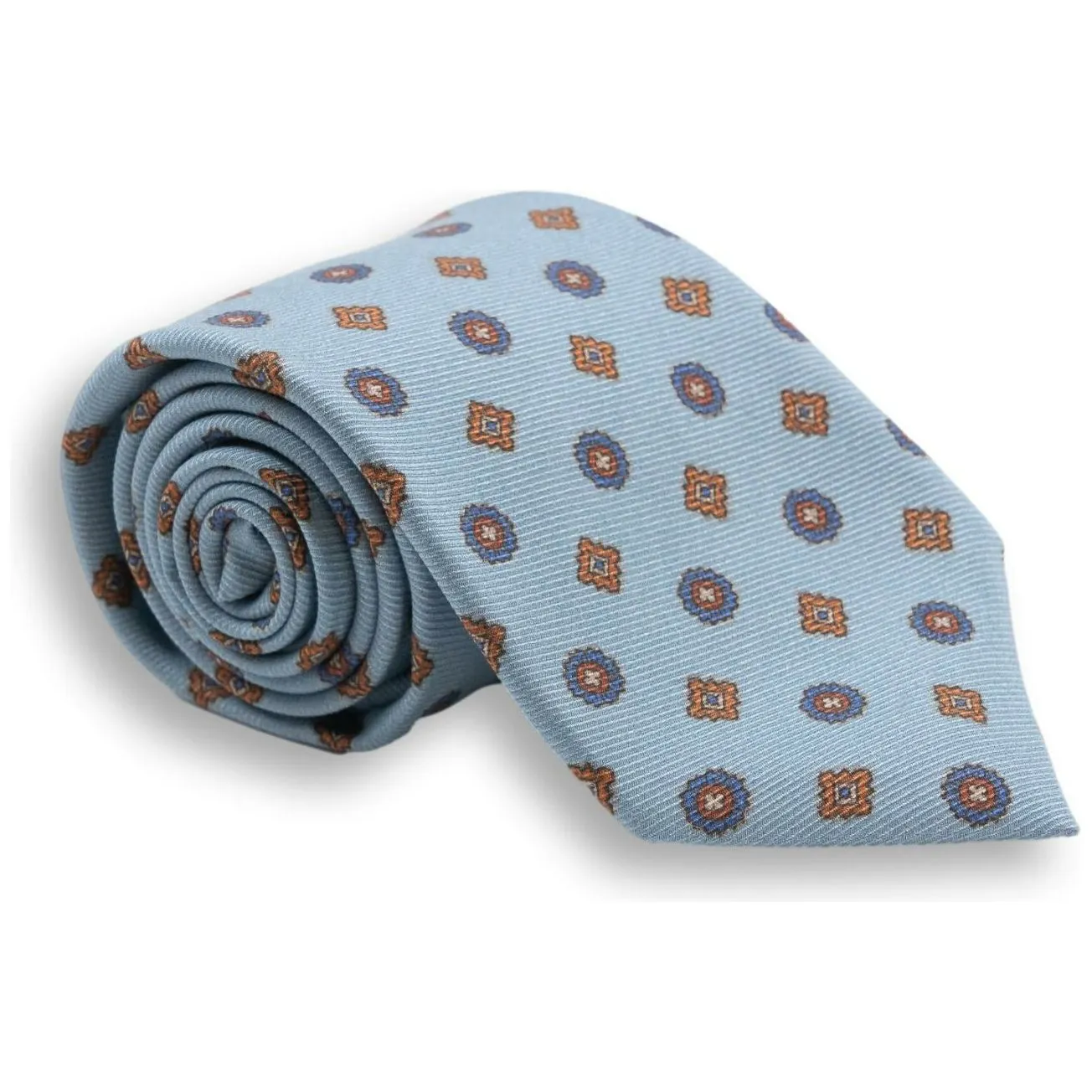 Circle and Diamond Medallion Silk Tie sold by The Andover Shop