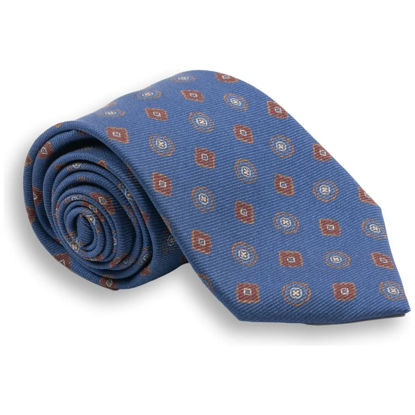Circle and Diamond Medallion Silk Tie sold by The Andover Shop product image thumbnail 2