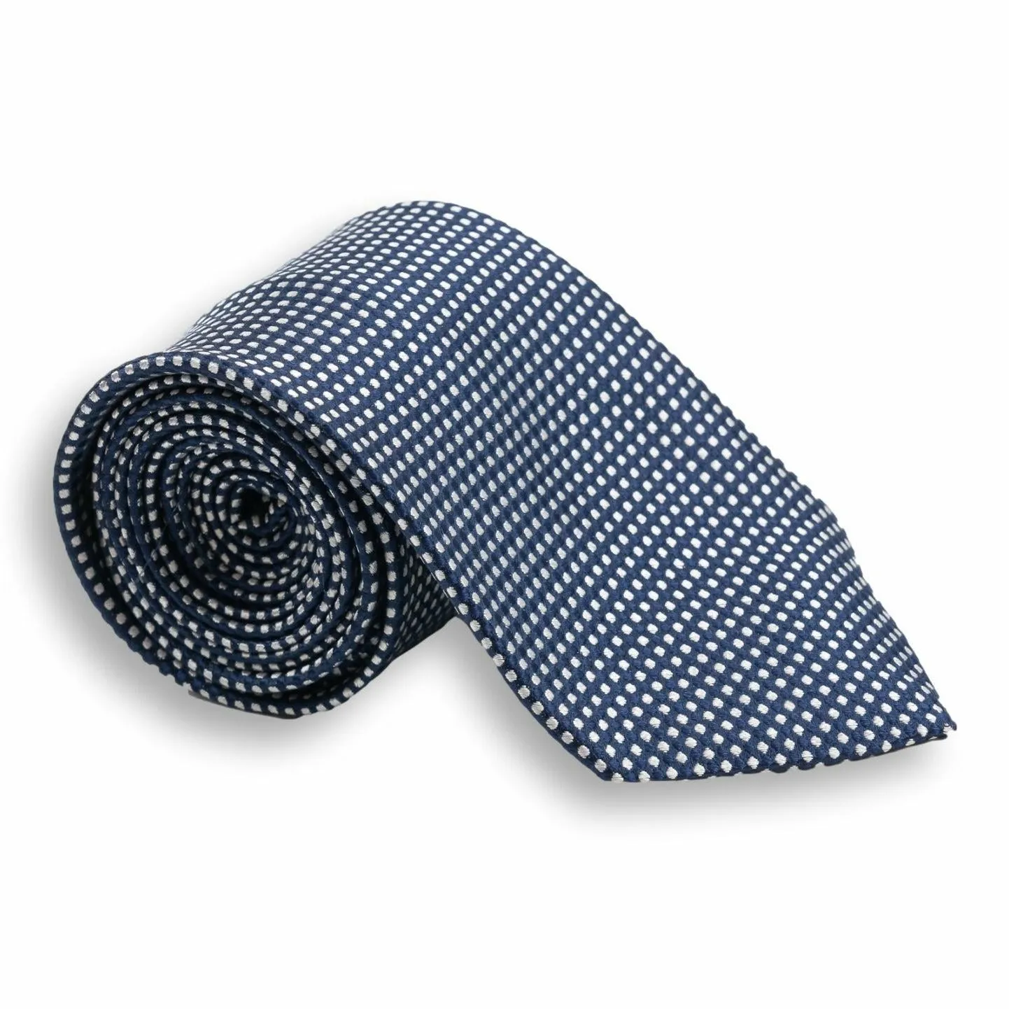 Small Block Woven Silk Tie sold by The Andover Shop product image thumbnail 3