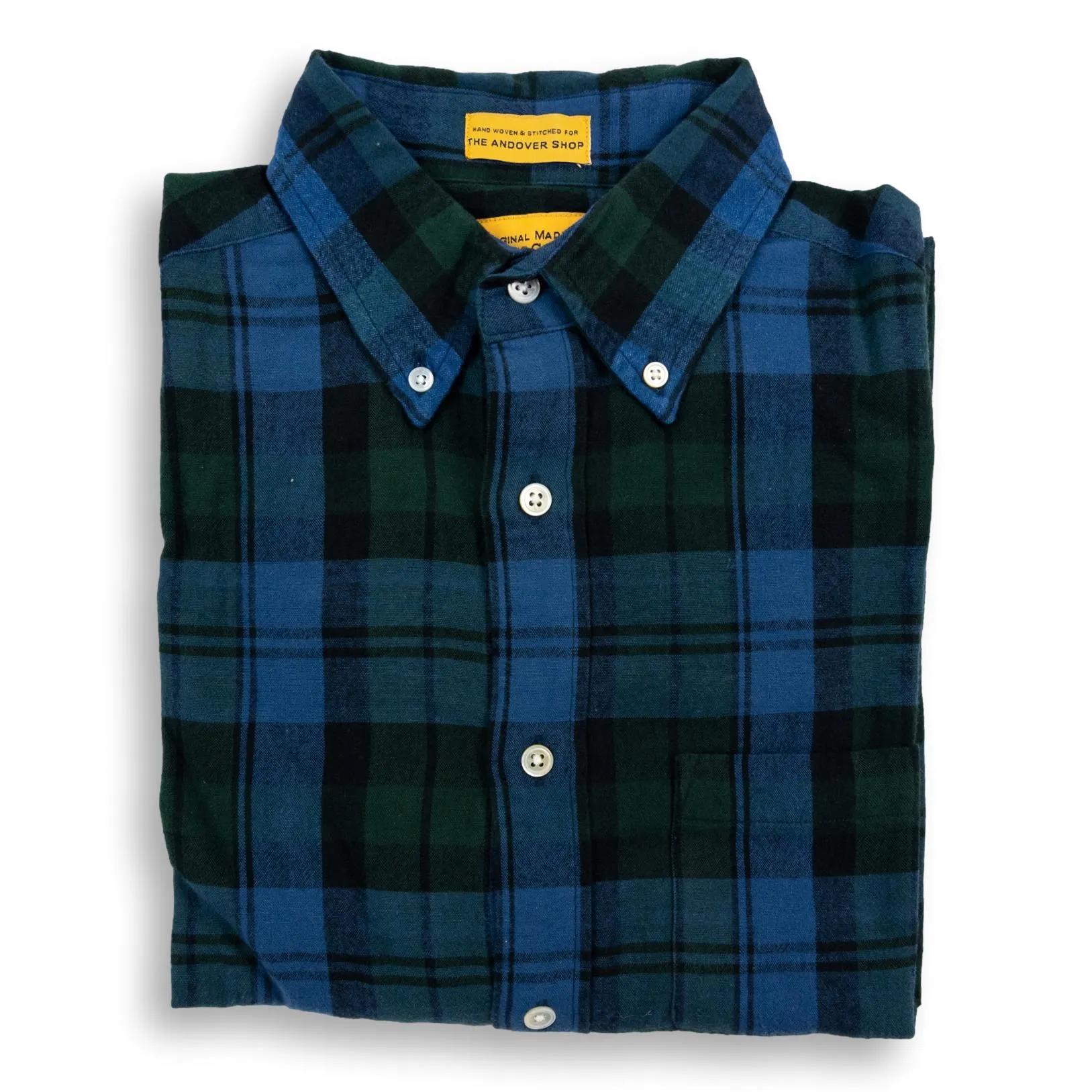 Green and Blue Fall Madras Sport Shirt sold by The Andover Shop